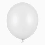Balão de látex 43 cm branco metálico