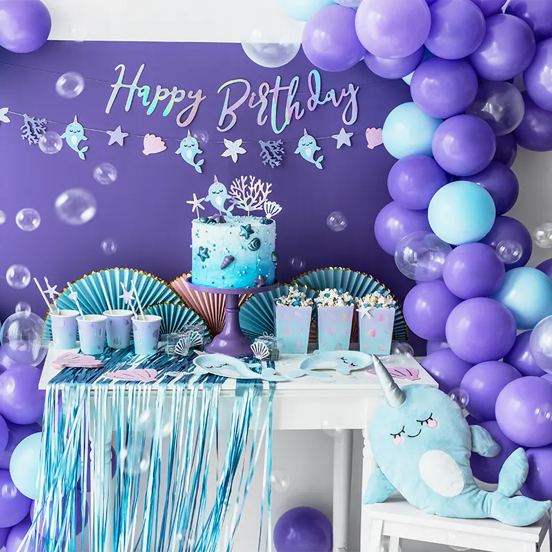 Latex Balloon 12 cm Light Pastel Blue