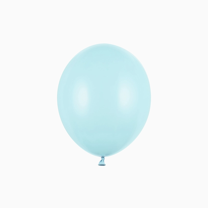 Globo Látex 12 cm Azul Bebé Pastel