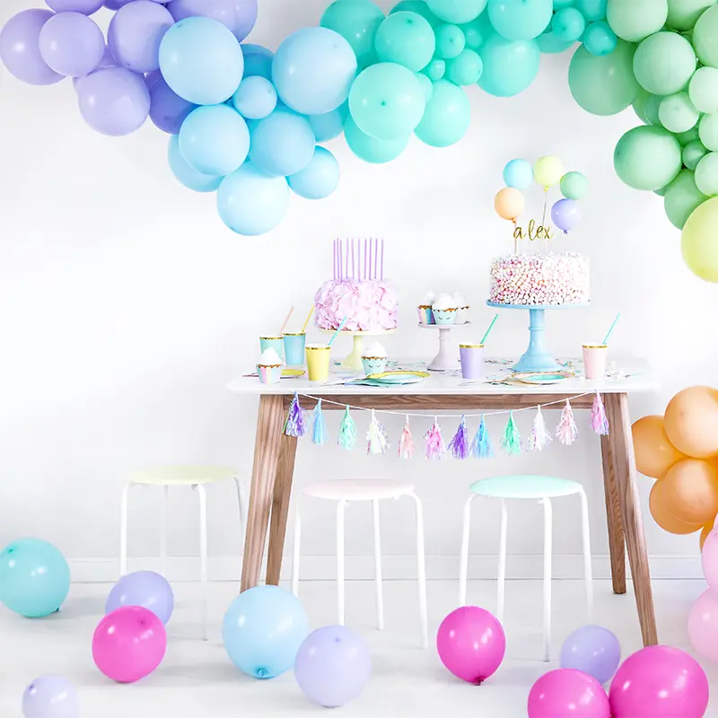 Latex Balloon 12 cm Light Purple Pastel