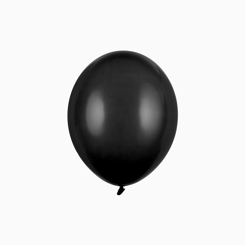 Latex Balloon 12 cm Pastel Black