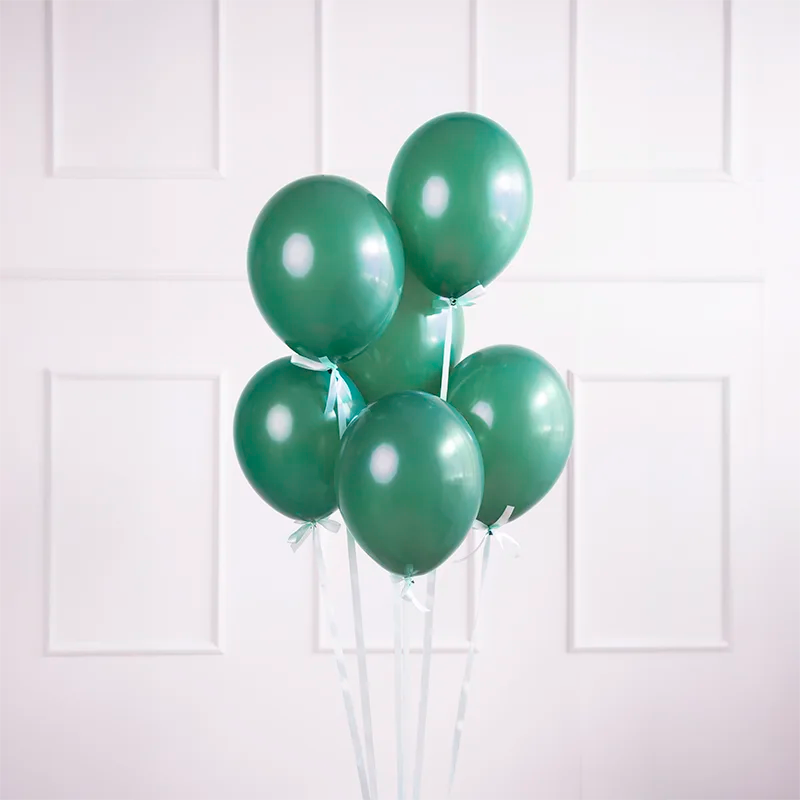 Latex Balloon 12 cm Pastel Bottle Green