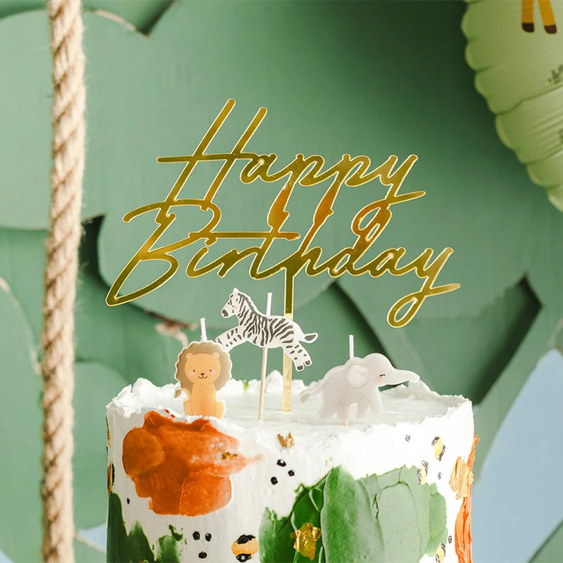 Inspiracion con Velas de Cumpleaños Safari