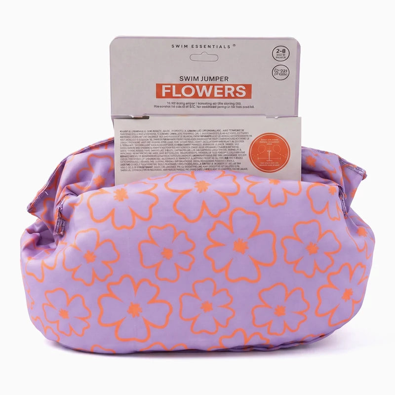 Inspiracion con Chaleco con Manguitos Infantil Lavanda con Flores Naranjas