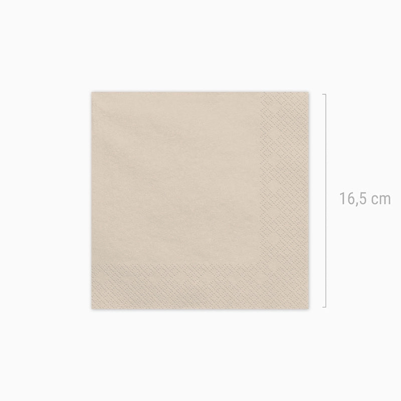 Servilleta Papel 33 x 33 cm Beige