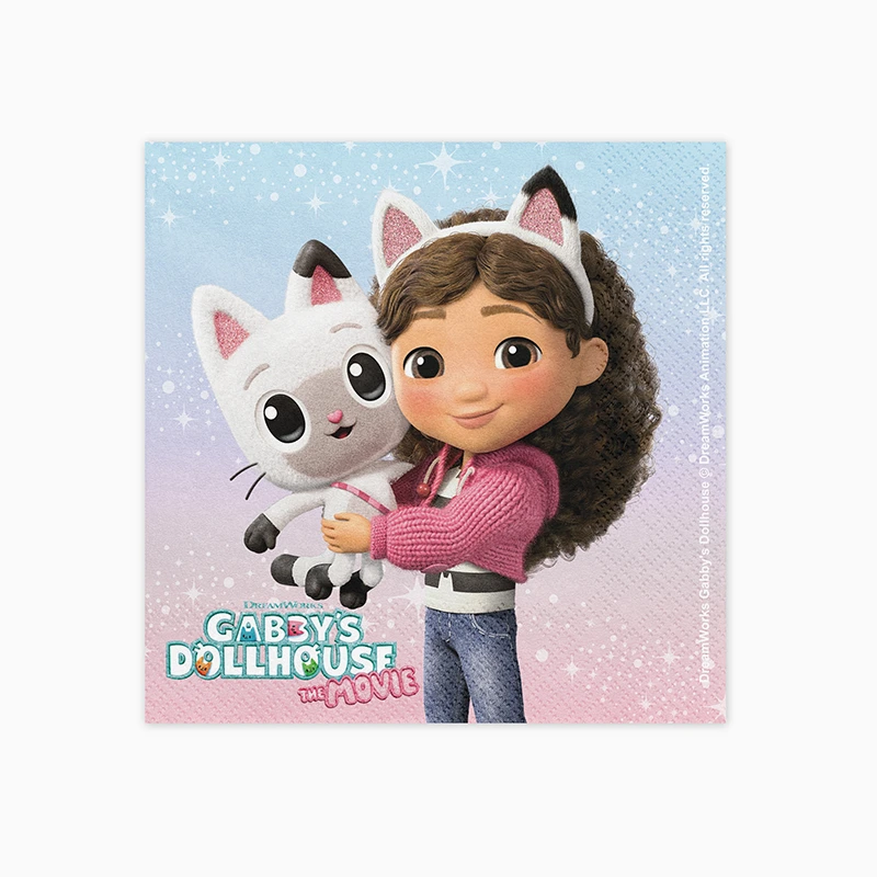 Servilleta Papel 33 x 33 cm La Casa de Muñecas de Gabby