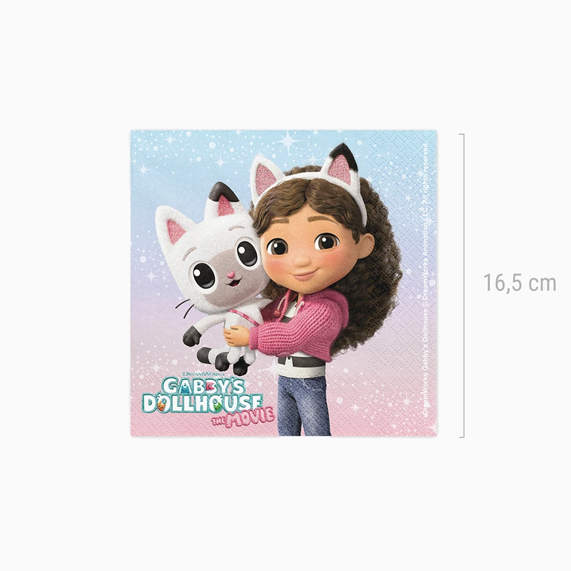 Servilleta Papel 33 x 33 cm La Casa de Muñecas de Gabby