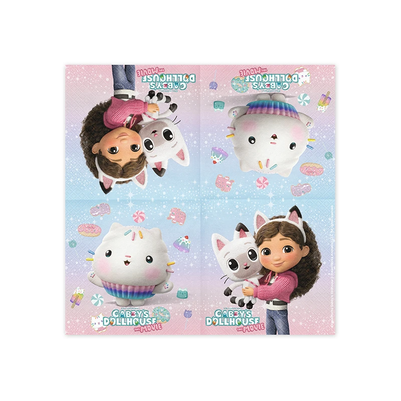 Servilleta Papel 33 x 33 cm La Casa de Muñecas de Gabby