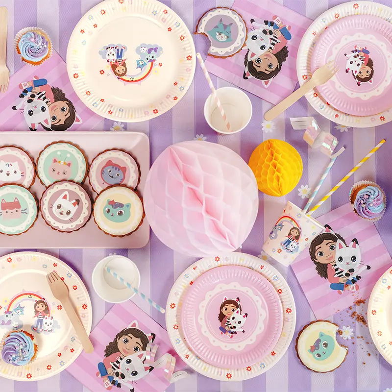 Servilleta Papel 33 x 33 cm Rosa - La Casa de Muñecas de Gabby