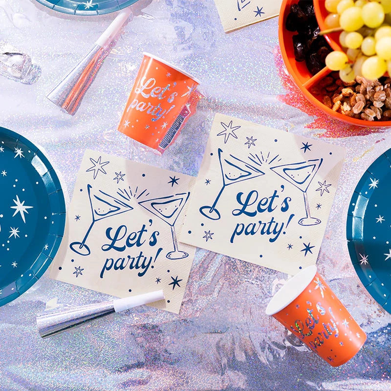 Servilleta Papel Triple Capa 33 x 33 cm 'Let's party!'