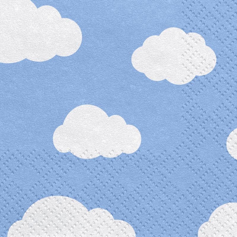 Guardanapos de papel em nuvem