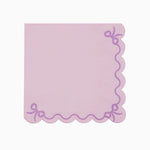 Servilleta Papel con Volantes 33 x 33 cm Lazos Lavanda