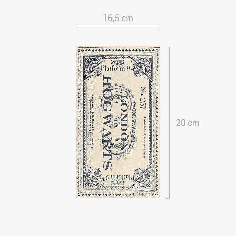 Inspiracion con Guardanapo de papel tripla camada 33 x 40 cm Harry Potter Train Ticket
