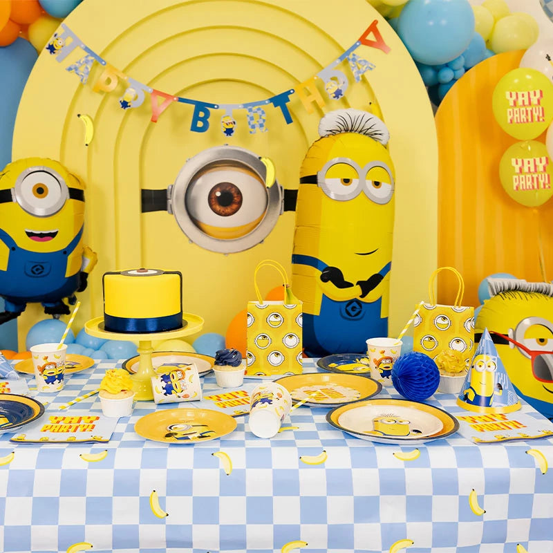 Plato Cartón Llano Ø 23 cm Minions