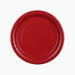 Plato Llano Redondo Cartón Ø 23 cm Granate