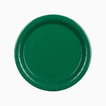 Plato Llano Redondo Cartón Ø 23 cm Verde Oscuro