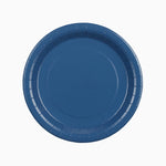 Plato Llano Redondo Cartón Ø 23 cm Azul Marino