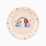 Plato Llano Redondo Postre Ø 23 cm Crema - La Casa de Muñecas de Gabby