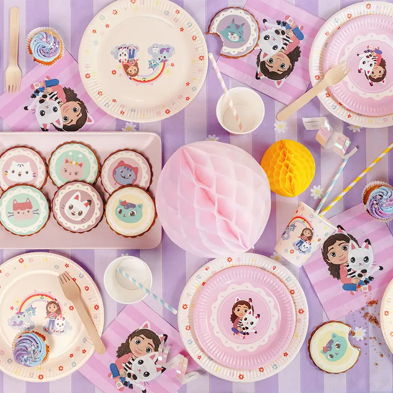 Plato Llano Redondo Postre Ø 23 cm Crema - La Casa de Muñecas de Gabby