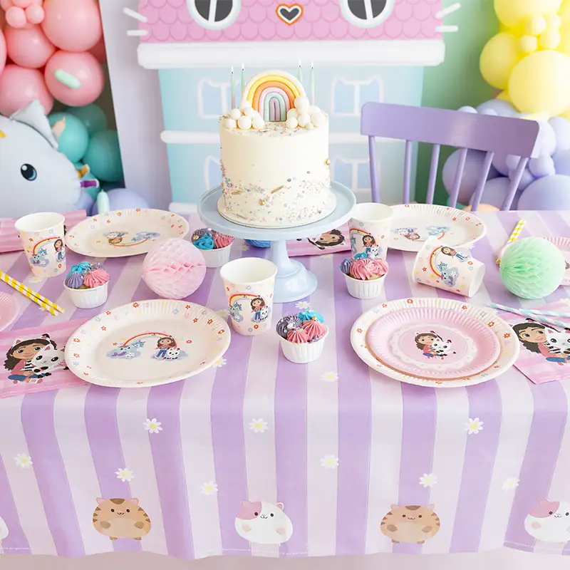 Plato Llano Redondo Postre Ø 23 cm Crema - La Casa de Muñecas de Gabby