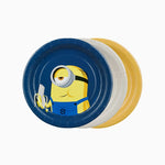 Plato Cartón Llano Postre Ø 18 cm Minions
