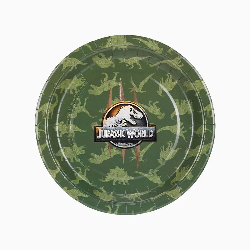 Plato Cartón Llano Ø 23 cm Jurassic World