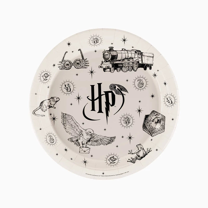Assiette ronde en carton Harry Potter Ø 23 cm