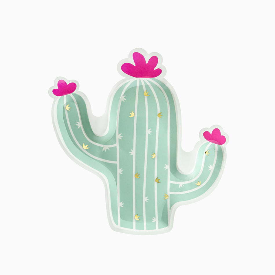 Flat cardboard plate for form 23 x 24 cm cactus
