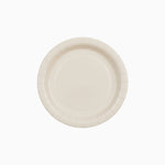 Plato Postre Llano Redondo Cartón Ø 18 cm Beige