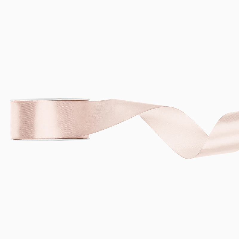 Cinta de Raso 2,5 cm x 25 m Blanco Roto Pastel