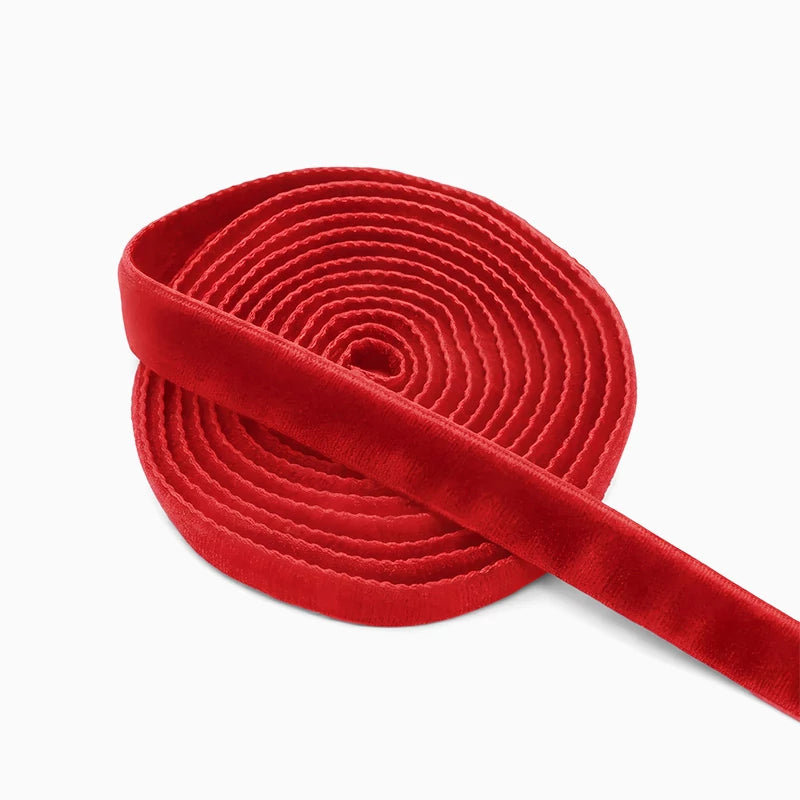 Cinta Tela Terciopelo 1.5 cm x 10 m Rojo