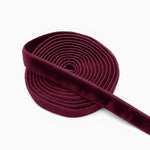 Cinta Tela Terciopelo 1.5 cm x 10 m Burdeos