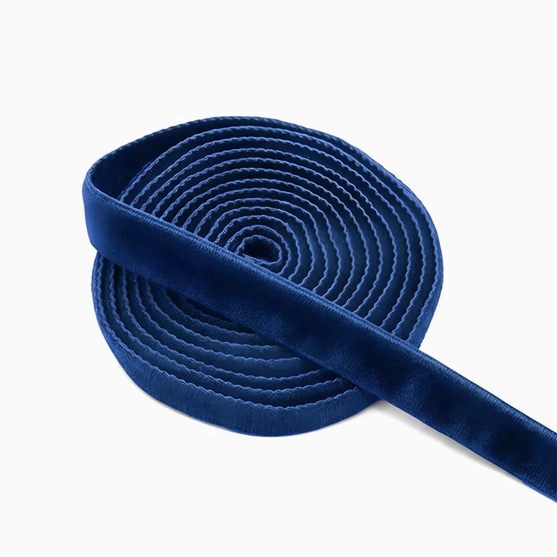 Cinta Tela Terciopelo 1.5 cm x 10 m Azul Marino
