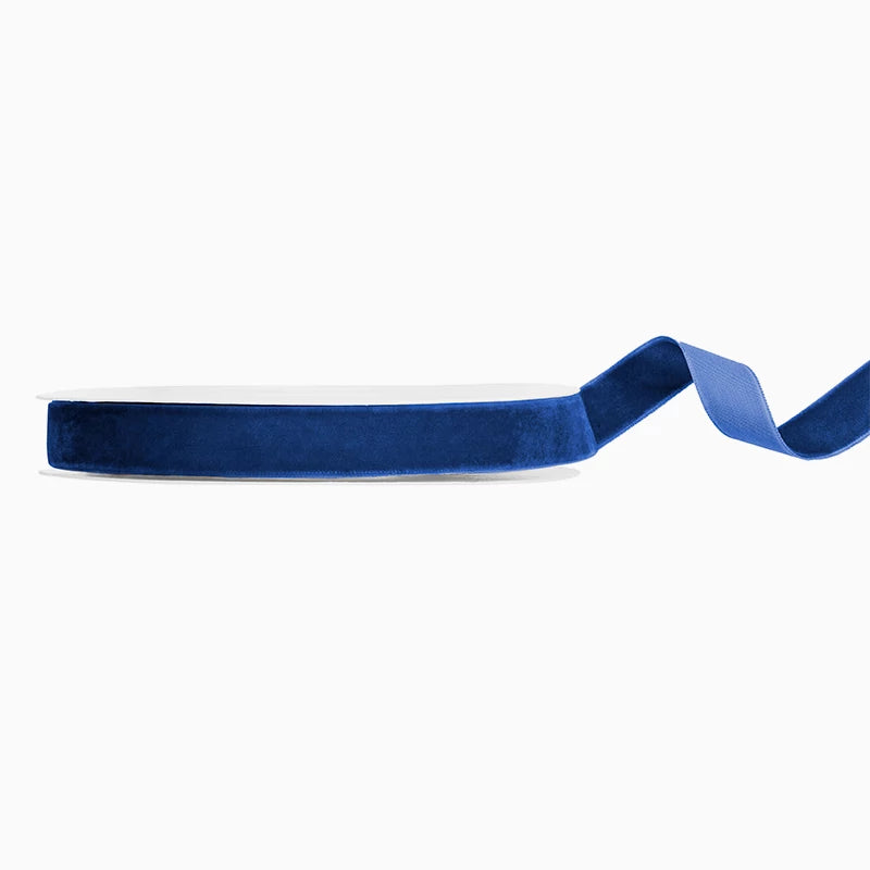 Inspiracion con Cinta Tela Terciopelo 1.5 cm x 10 m Azul Marino
