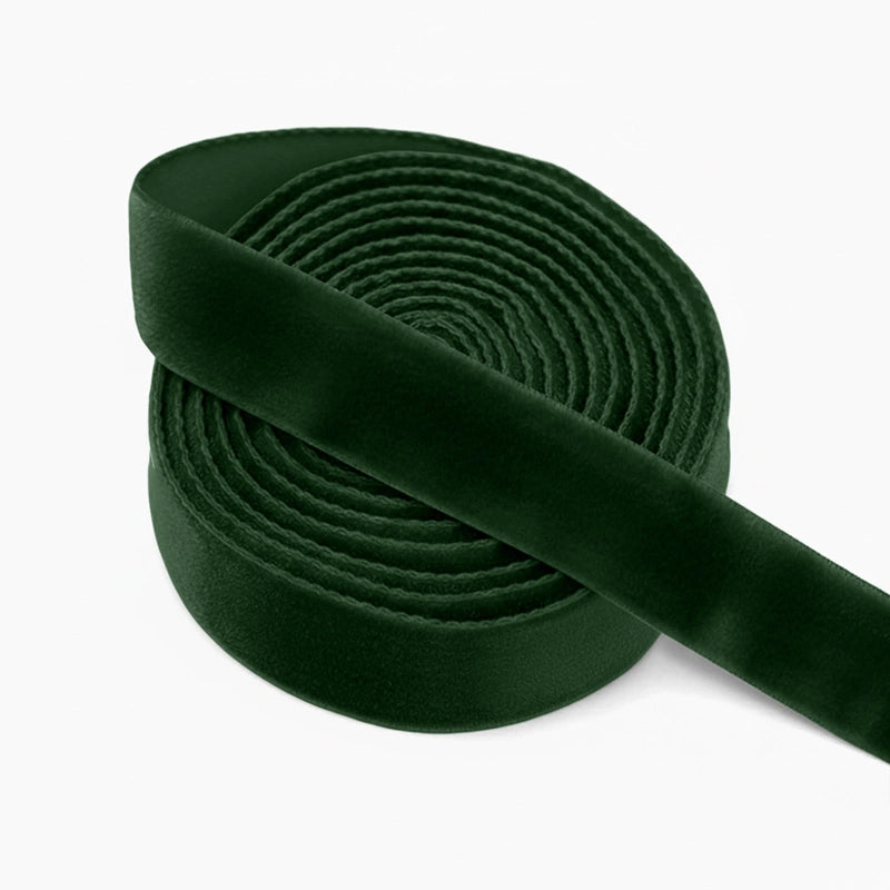 Ruban Velours Vert Foncé 2,5 cm x 10 m