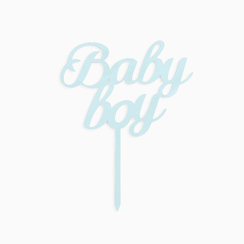 Topper "Baby Boy" Azul Pastel