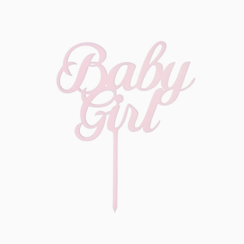 Topper "Baby Girl" Pastel pink