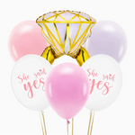 Set Globos Despedida de Soltera Foil y Látex con Mensaje y Anillo