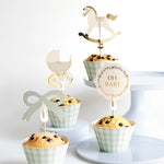 Set de Toppers y Moldes Muffin 'Oh Baby