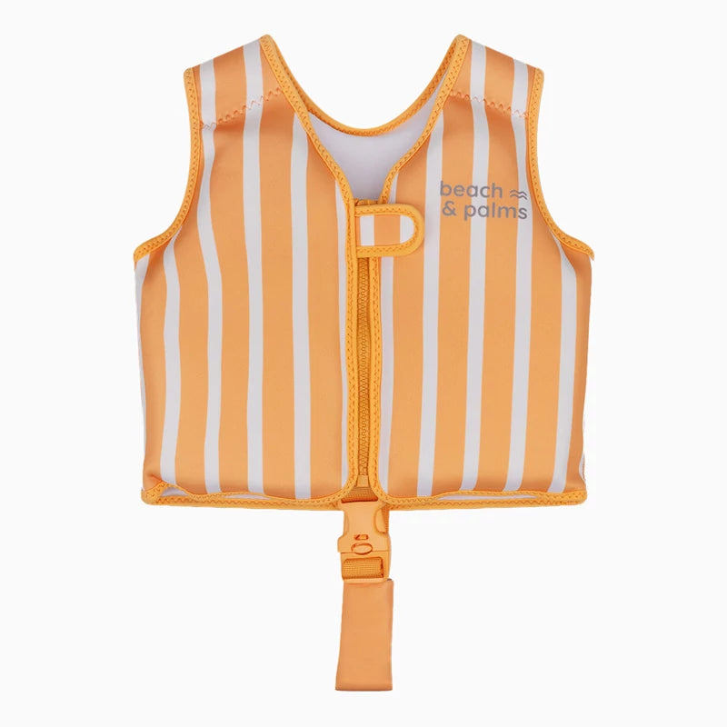 Chaleco de Flotación Rayas Naranja y Blanco