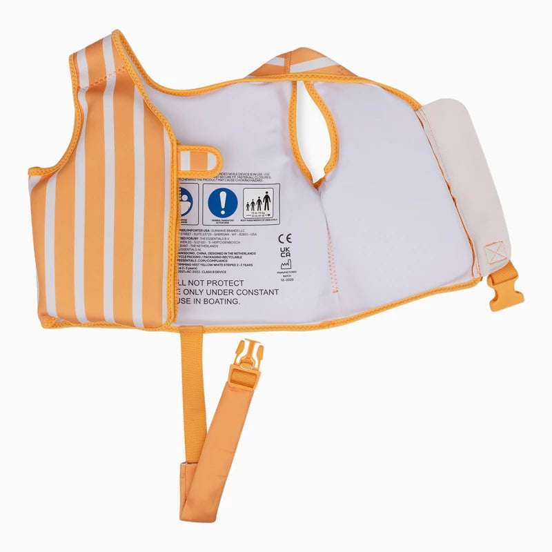 Inspiracion con Chaleco de Flotación Rayas Naranja y Blanco