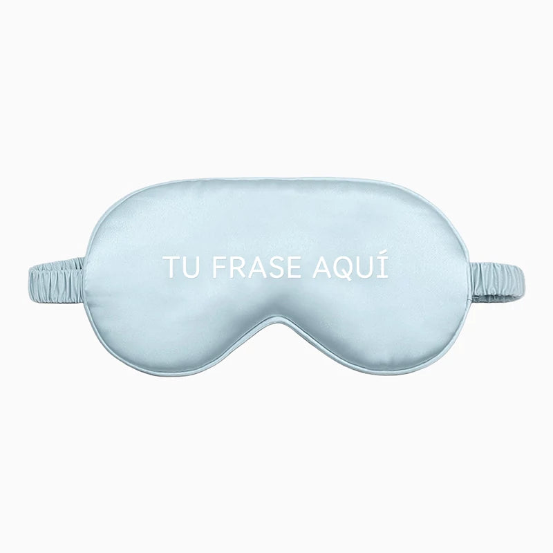 Antifaz Satén Azul Despedida de Soltera Personalizado Vinilo