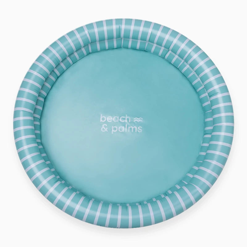 Inspiracion con Piscina para Niños Ø 100 cm Verde con Rayas Blancas