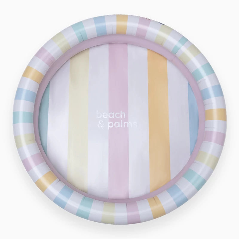 Inspiracion con Piscina para Niños Ø 100 cm Rayas Multicolor Pastel