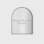 Vinyl personnalisé Bienvenue à Casa Espejo Plata