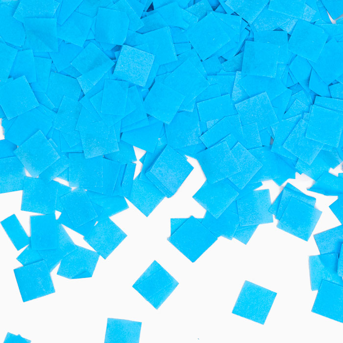 Square Confeti Cañón 30 cm Apocalipse de gênero azul