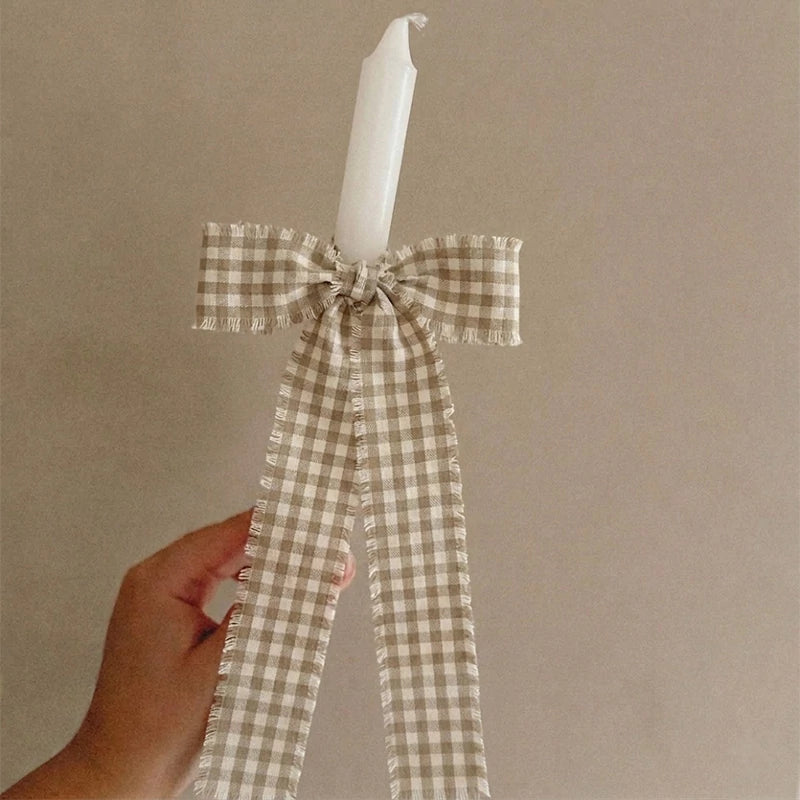 Inspiracion con Cinta Tela Vichy Pequeño 3 cm x 1.6 m Beige