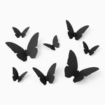 Borboletas de papel preto