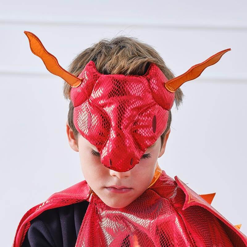 Máscara Disfraz Dragón Rojo