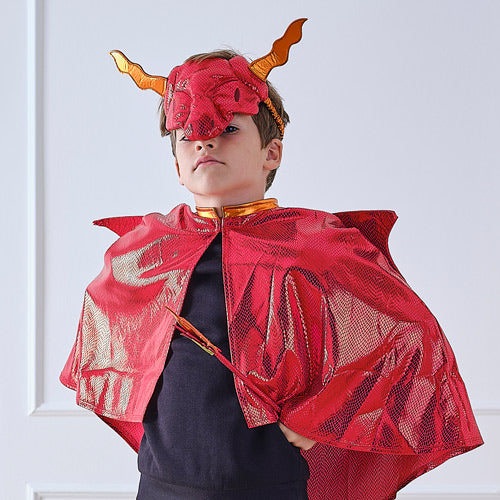 Capa Disfraz Dragón Rojo